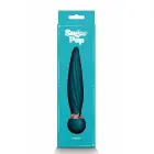 Sugar Pop Twist – pöörlevad intiimseade – rohekas-sinine – silikoon – 16 cm — Foto 4