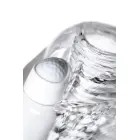 Lingam Khani, vibrējošs masturbators, TPE, caurspīdīgs, 9 cm Foto 8