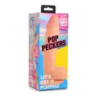 POP realistlik dildo munandite ja iminapaga – 21 cm (8.25″) – värviline — Foto 1
