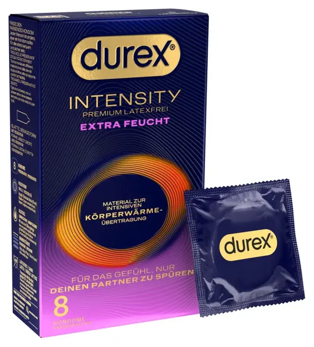 Durex Intensity Extra Lubricated Ultra-thin Latex-free Condoms – 8 pcs