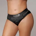 Vibrating Strap-on High-cut Brief – XL/XXL – Black — Photo 12