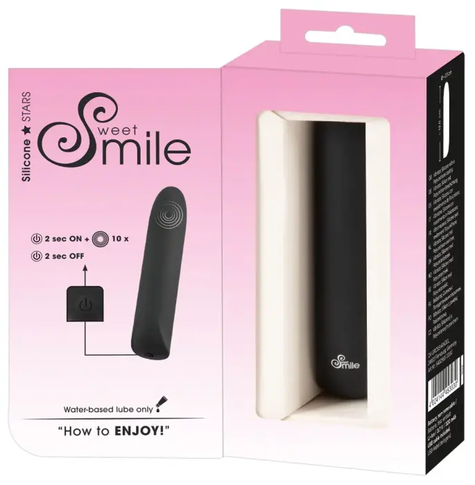 Sweet Smile Mini Vibrator – 12 cm (4.7″) – Black Photo