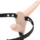 Fetish Submissive – adjustable strap-on harness with two silicone attachments – flesh — Photo 1