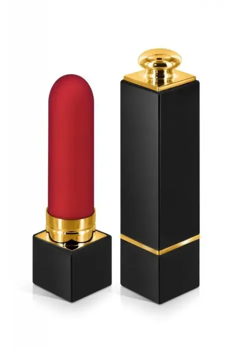 MYLADY BLACK EMPIRE USB Lipstick Clitoral Stimulator – 7 cm – Black