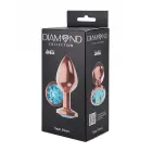 Diamond Topaz Shine L анальная пробка – 8.3 см – Rose Gold Фото num