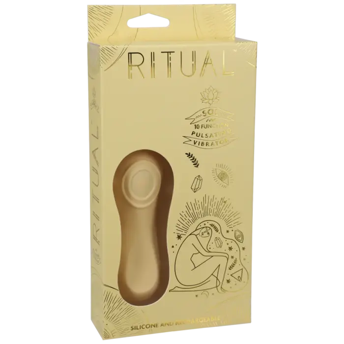Sol Rechargeable Pulsating Vibrator – Yellow