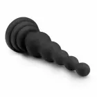 Kiotos Cone Shape силиконовый анальный дилдо с жемчужной структурой – 16.5 cm (6.5″) – Черный — Фото 3