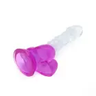 Kiotos Cox spalvotas dildo – 22.5 cm (9″) – skaidrus/violetinis — Nuotrauka 7
