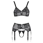 Cottelli LINGERIE set – white/black – M — Photo 7