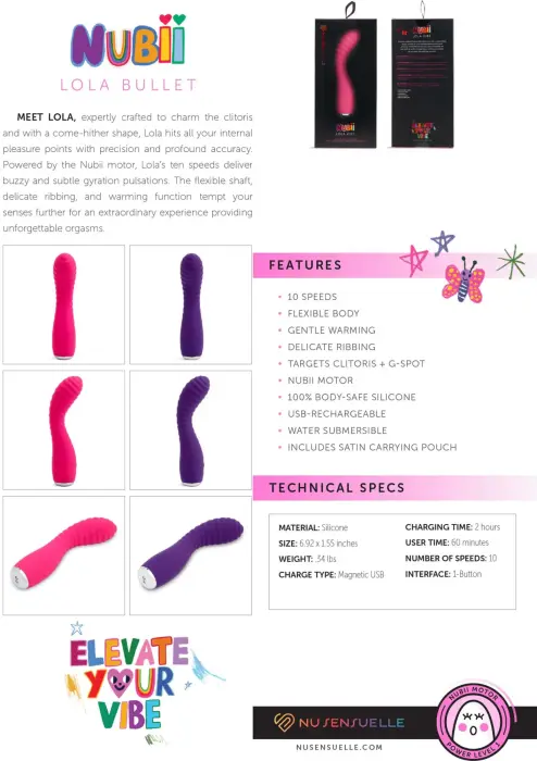 Lola elastīgs sildošais vibrators – 18 cm (7″) – rozā Foto 7