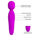 PRETTY LOVE Curtis wand вибратор с кроличьими ушками – 26.3 cm – фиолетовый — Фото 7