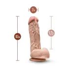 Dr. Skin Mr. D реалистичный дилдо с яичками и присоской – 21.6 cm (8.5″) – телесный — Фото 3