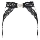 Cottelli Lingerie кружевной пояс для чулок с акцентом в виде сердца – чёрный – L/XL — Фото 6