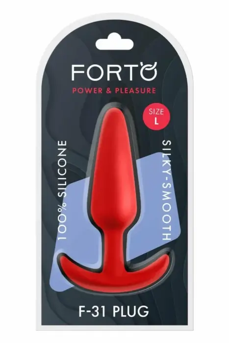 FORTO F-31 anālais spraudnis – L – Sarkans