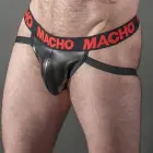 Macho MX25RC – synthetic leather jockstrap – red – L — Photo 2