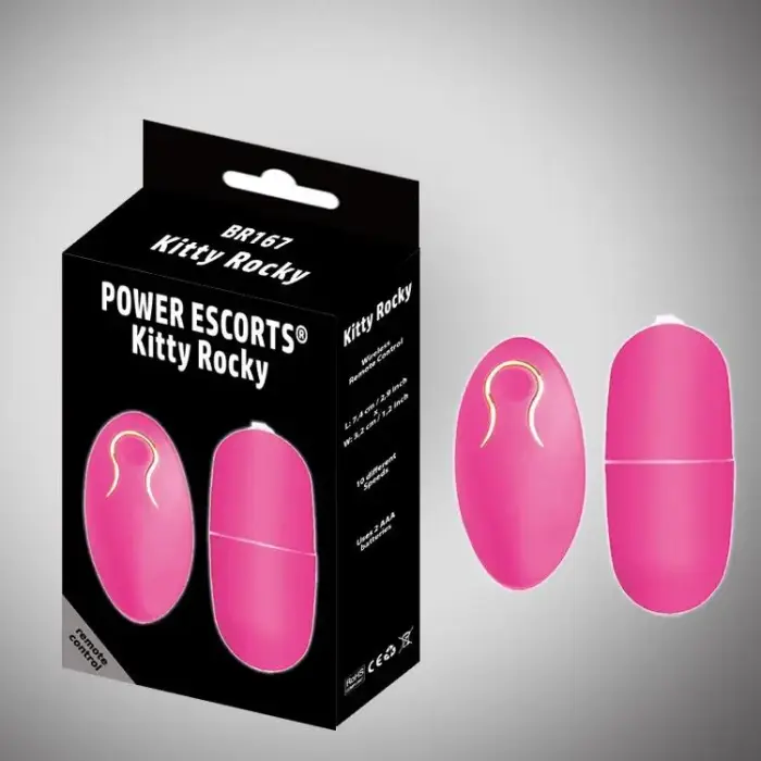 Kitty Rocky виброяйцо с пультом управления – 7.4 cm (2.9″) – розовый