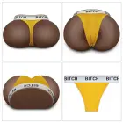 LoveToy Streetgirl's #11 Black – torsa masturbators, divi kanāli, TPE, tumša krāsa — Foto 15