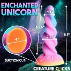 Moon Rider pimedas helendav Unicorn dildo – 21 cm (8.1″) – värviline — Foto 11