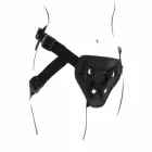 Get Real Deluxe Harness – padded strap-on harness with 3 silicone rings – black — Photo 6