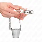 KINK Silver Adjustable Nipple Clamps with Chain — Photo 4