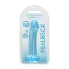 Nerealistisks dildo ar piesūcekni – 17 cm (7″) – Caurspīdīgs Foto 1