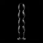 Ibiza Nebula Series Model 10 stikla dildo – 16.5 cm (6.5″) – Caurspīdīgs — Foto 6