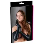 Cottelli Collection Wet Look pikad kindad – S-L – mustad — Foto 1