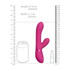 Tani - Trīs motoru G-punkta vibrators ar pirksta kustību un pulsa viļņu stimulāciju – 21.5 cm (8.5″) – rozā — Foto 5