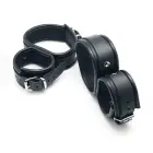 Leather Ankle and Hand Restraints – Black — Photo 2