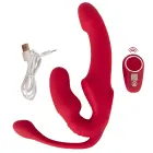 You2Toys Strapless Strap-On Triple Teaser vibratoru trio – 23 cm – rozā — Foto 13