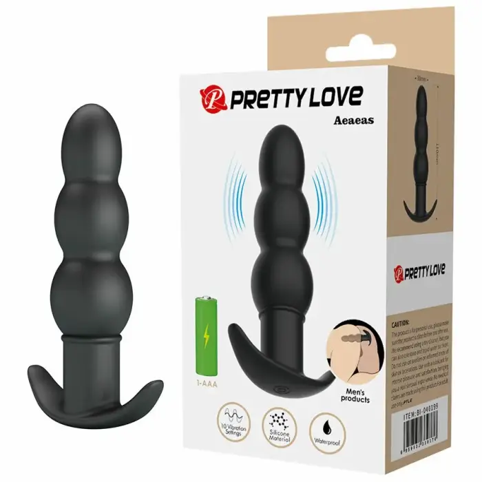 Pretty Love AEAEAS Vibrating Plug – 13.2 cm – Black