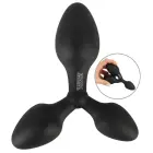 Black Velvets trigubas analinis kištukas – 13.8 cm – Black Photo