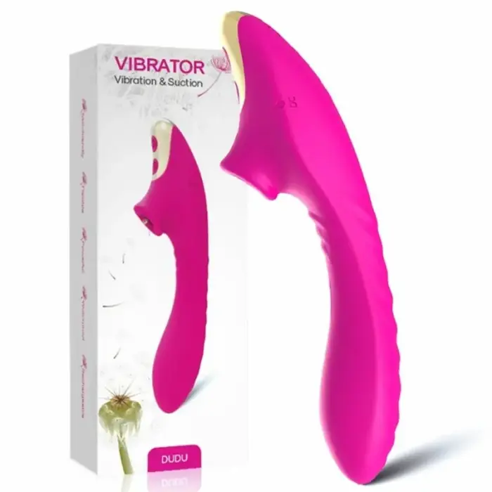ARMONY DUDU stimulators ar sūkšanas funkciju – 20.5 cm (8″) – rozā