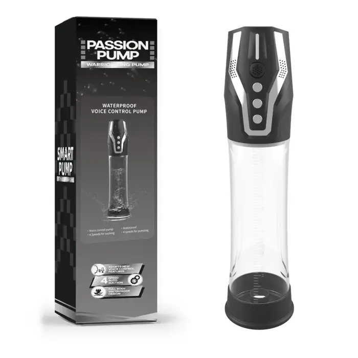 PASSION PUMP – премиальная перезаряжаемая автоматическая водонепроницаемая помпа для члена с голосовым управлением
