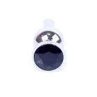 Plug-Jewellery Silver analinis kištukas – 9.5 cm (3.7″) – Juodas — Nuotrauka 1