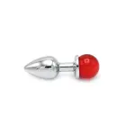 Anālais spraudnis ar dārgakmeni – 8.8 cm (3.5″) – Sarkans — Foto 4