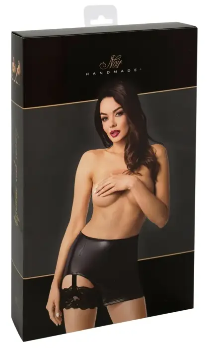 Noir Rock Straps Lingerie Skirt – Black