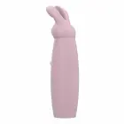 NUDE Hazel Rabbit Massager – silikona divkāršu roku vibrators – 10 režīmi – ūdensizturīgs – 14,3 cm — Foto 4