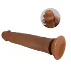 PRETTY LOVE Sharife Sliding Skin Series salokāms dildo – 25 cm (10″) – miesas krāsa — Foto 7