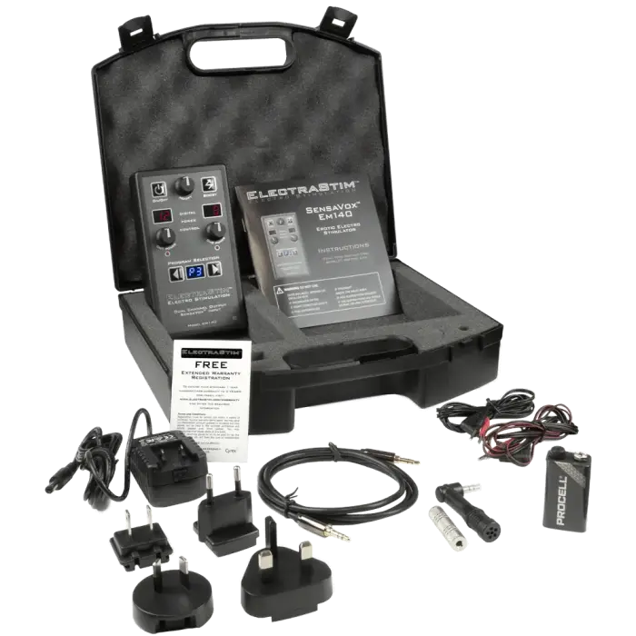 ElectraStim Sensavox E-Stim Powerbox – Black
