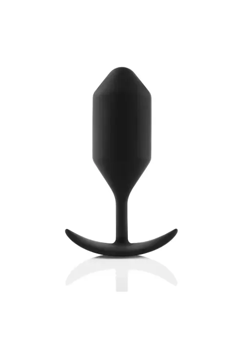 B-Vibe Snug Plug 4 anālais spraudnis ar svaru – 14.5 cm (5.7″) – Melns