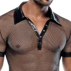 Men's Mesh and Wet Look Shirt – L — Photo 6