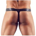 Svenjoyment shiny men's string with removable pouch – black – L — Photo 5