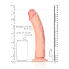Curved Realistic Dildo with Suction Cup – 25.5 cm (10″) – Skin — Photo 5