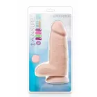 Blush AU NATUREL 2.75 Pounder – dual-density TPE dildo with suction cup – vanilla – 25 cm — Photo 1