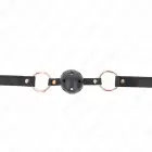 KINK Premium TPE Ball Gag 4 cm – Adjustable Strap – Black — Photo 1