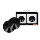 Coquette Chic Desire Elegant Black Metal Nipple Covers – Reusable Circles — Photo 1