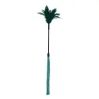 Indica Feather Tickler with Silicone Strips – Green — Photo 3
