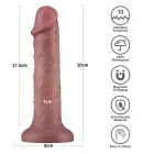 LoveToy Dual Density Power Cock – vibrējošs reālistisks dildo – 8" – 10 režīmi — Foto 3