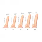 Bīdāmas ādas reālistisks dildo XL – 23+ cm – Vanilla — Foto 3